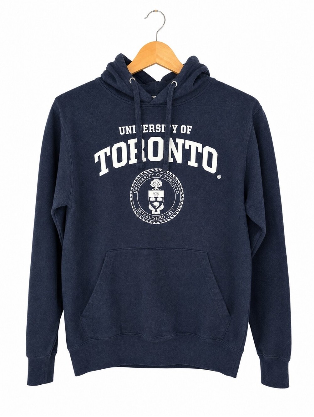 University of Toronto Hoodie Navy Pullover Sweatshirt Graphic Logo XS